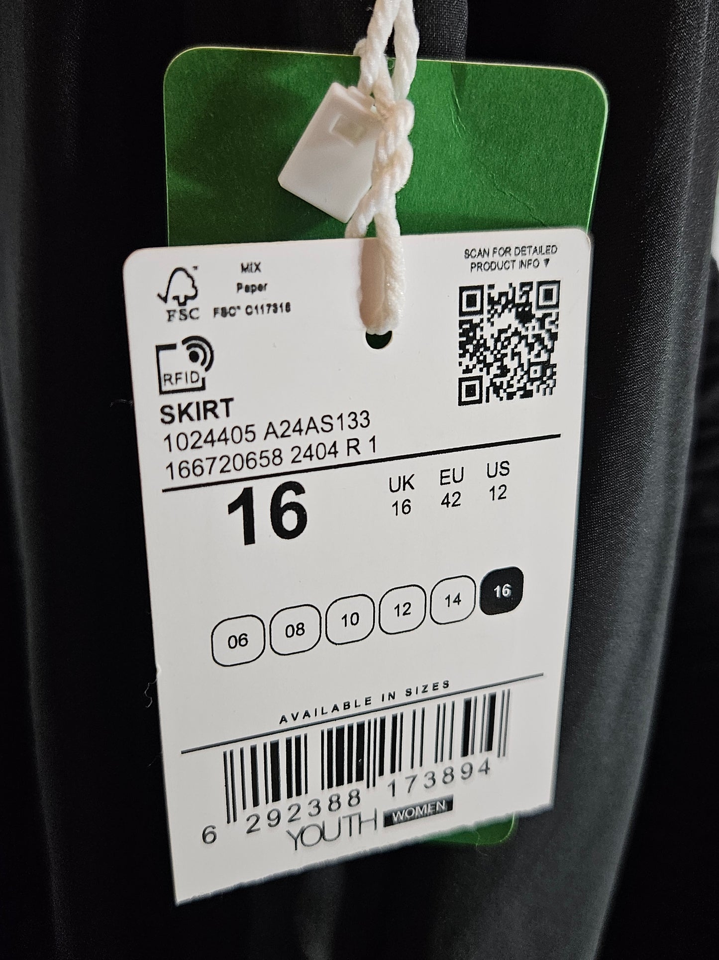 Black Pleated Maxi Skirt - Size 16