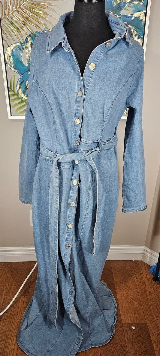 Fashion Nova Denim Dress - Size 2X
