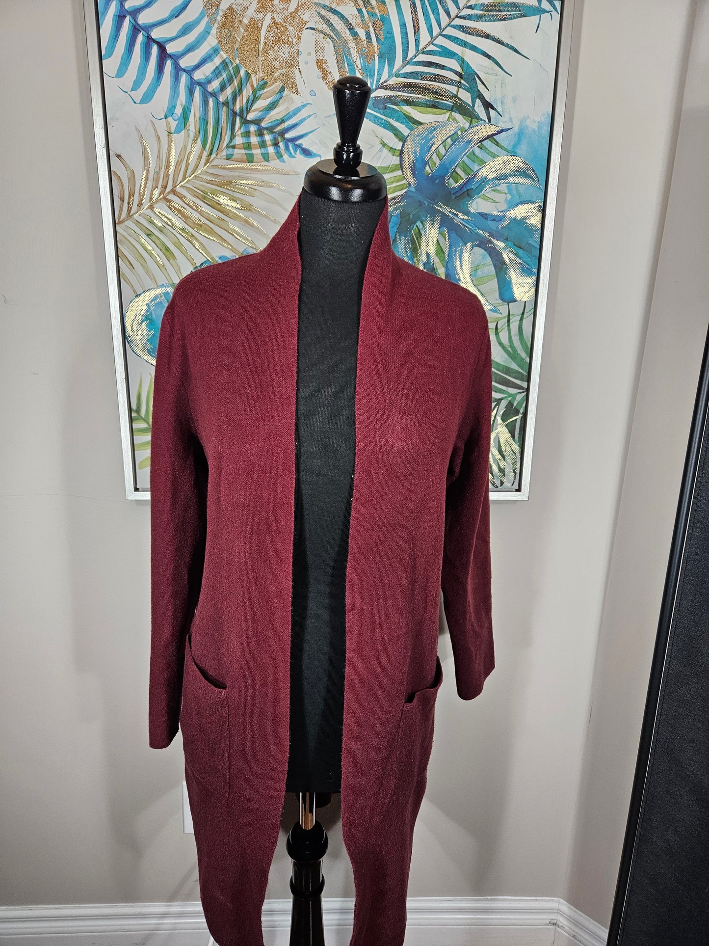 Afflatus Hijab Maroon Cardigan - Size M