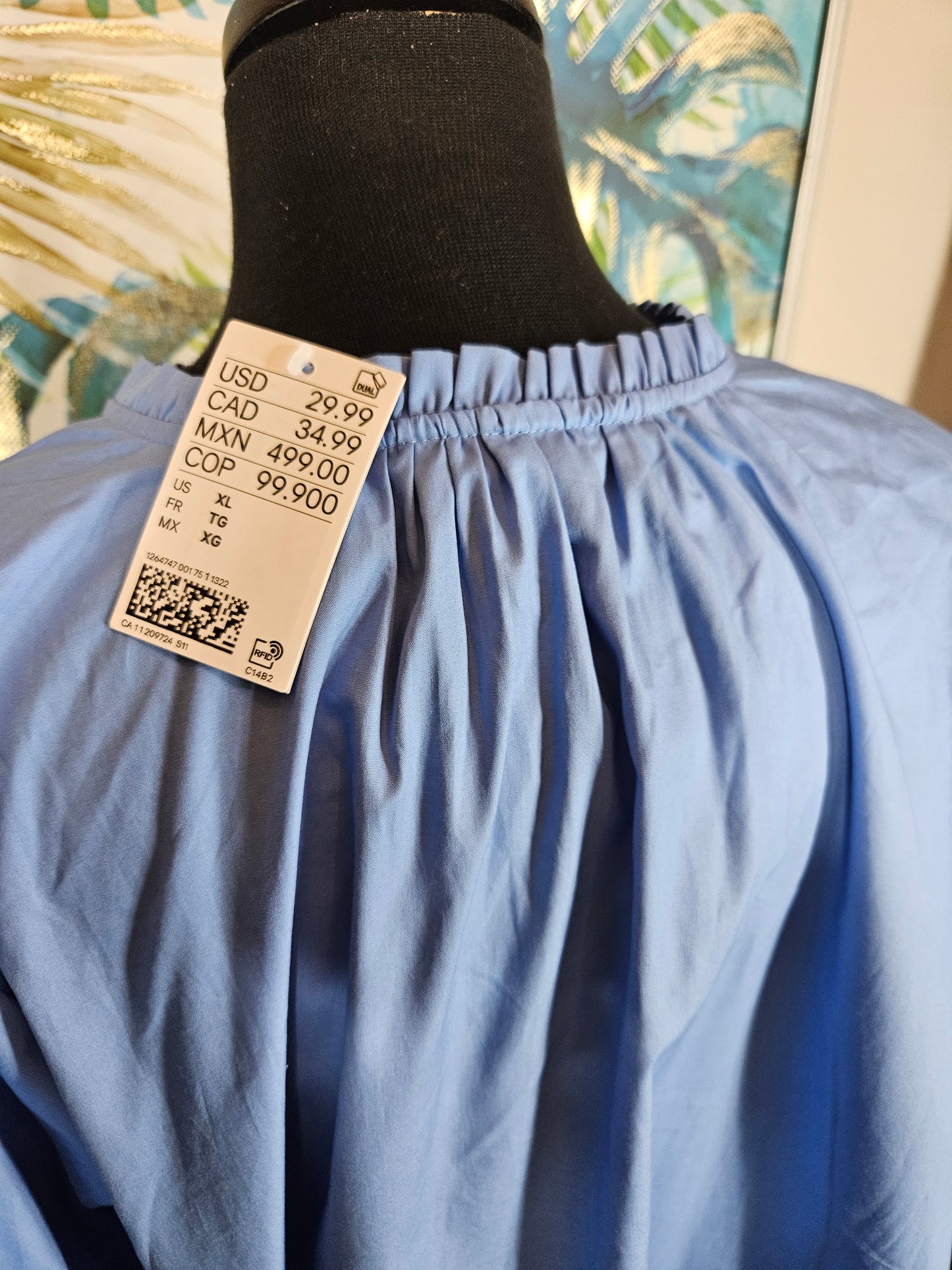 H&M Blue Blouse - Size XL
