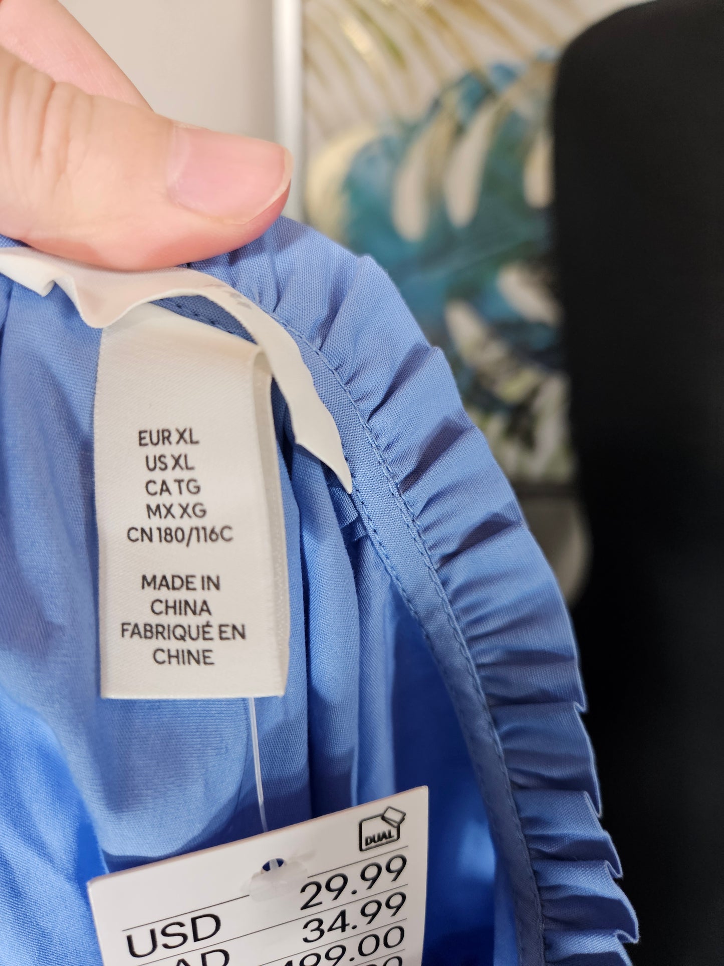 H&M Blue Blouse - Size XL