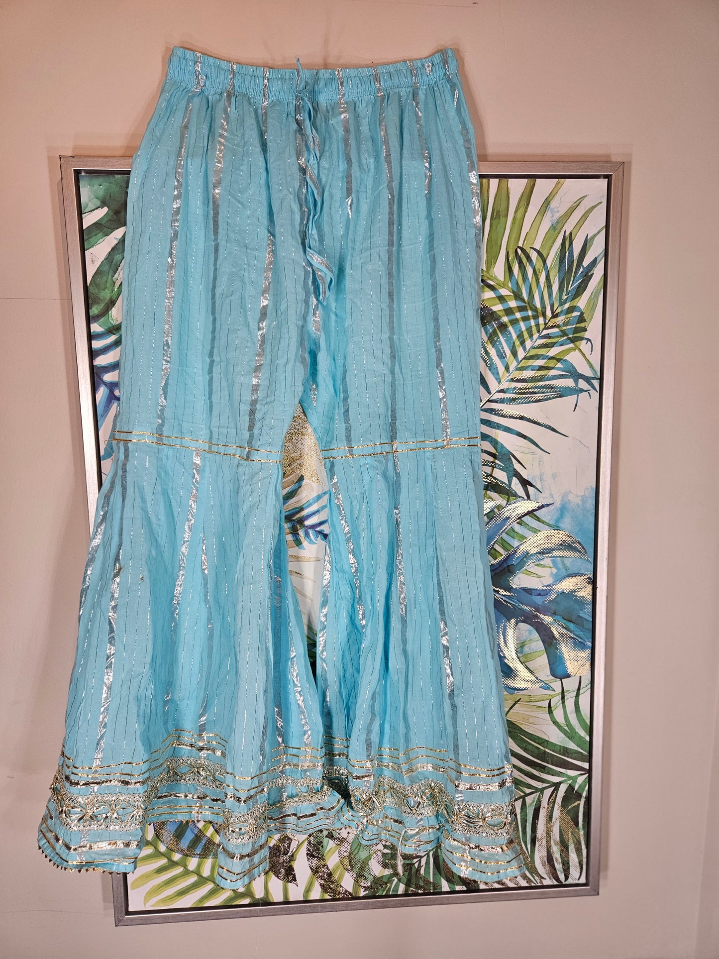Light Blue Embroidered Formal Set – Size Medium