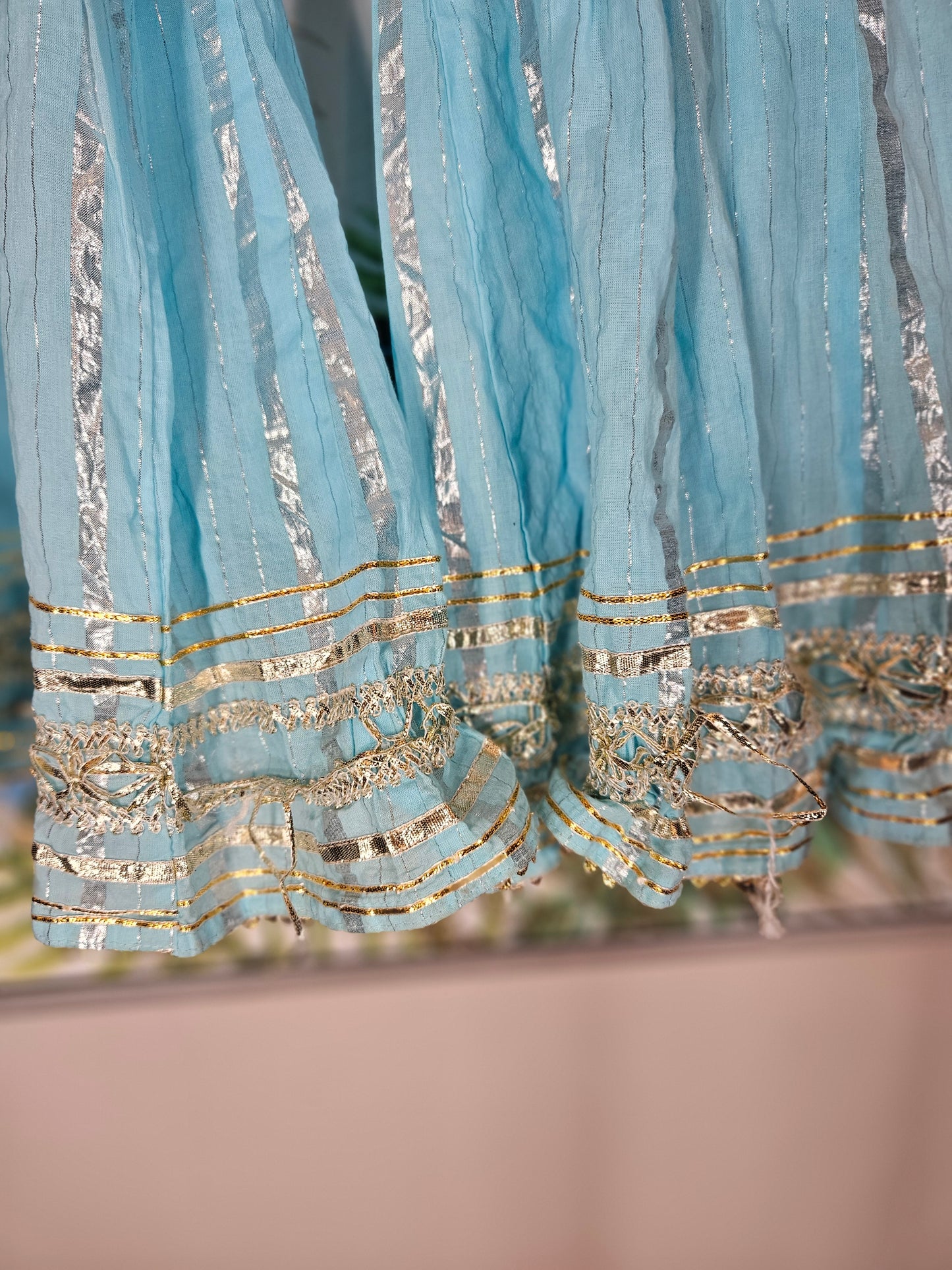 Light Blue Embroidered Formal Set – Size Medium