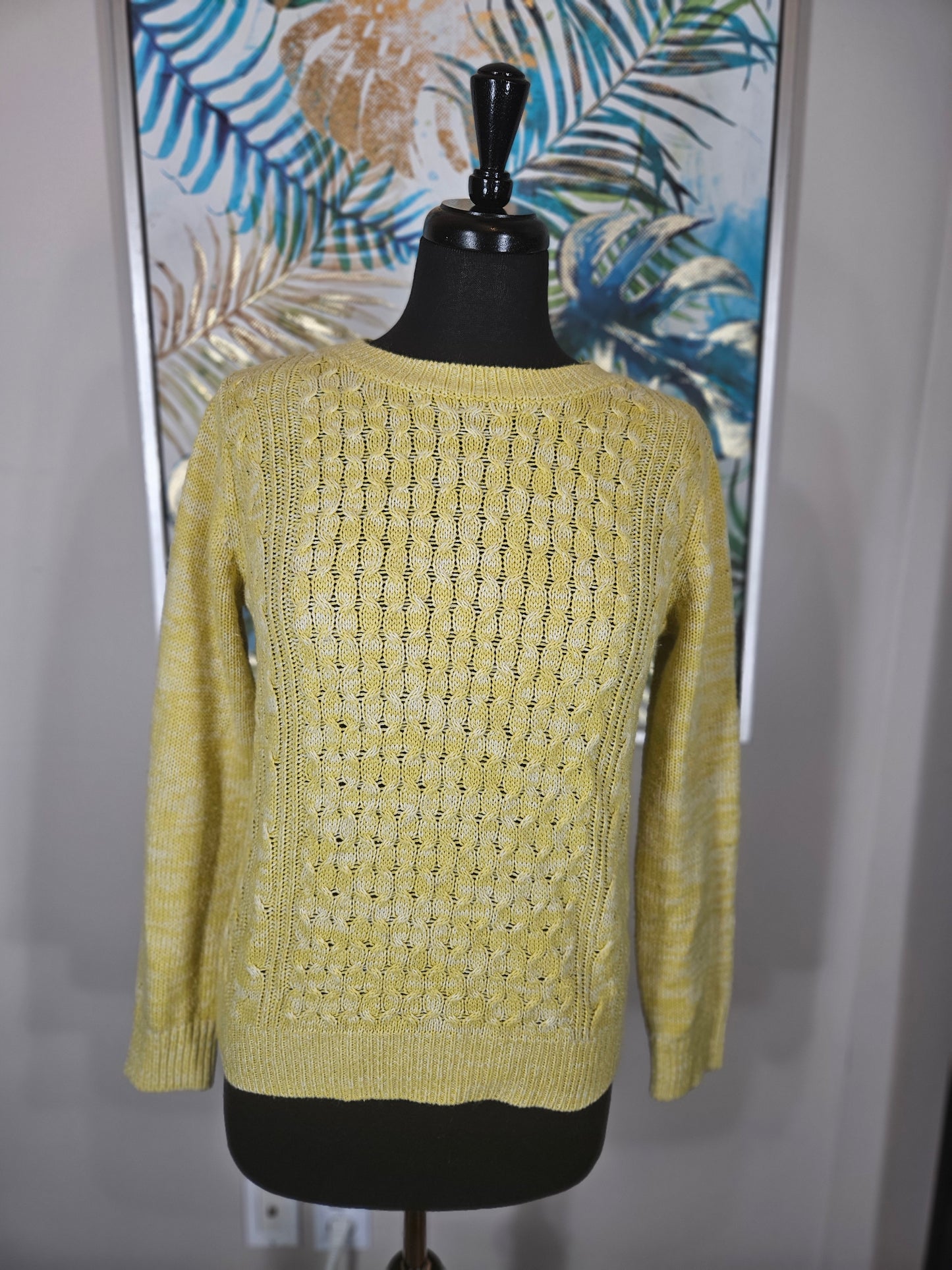 Yellow Knit Sweater - Size S/M