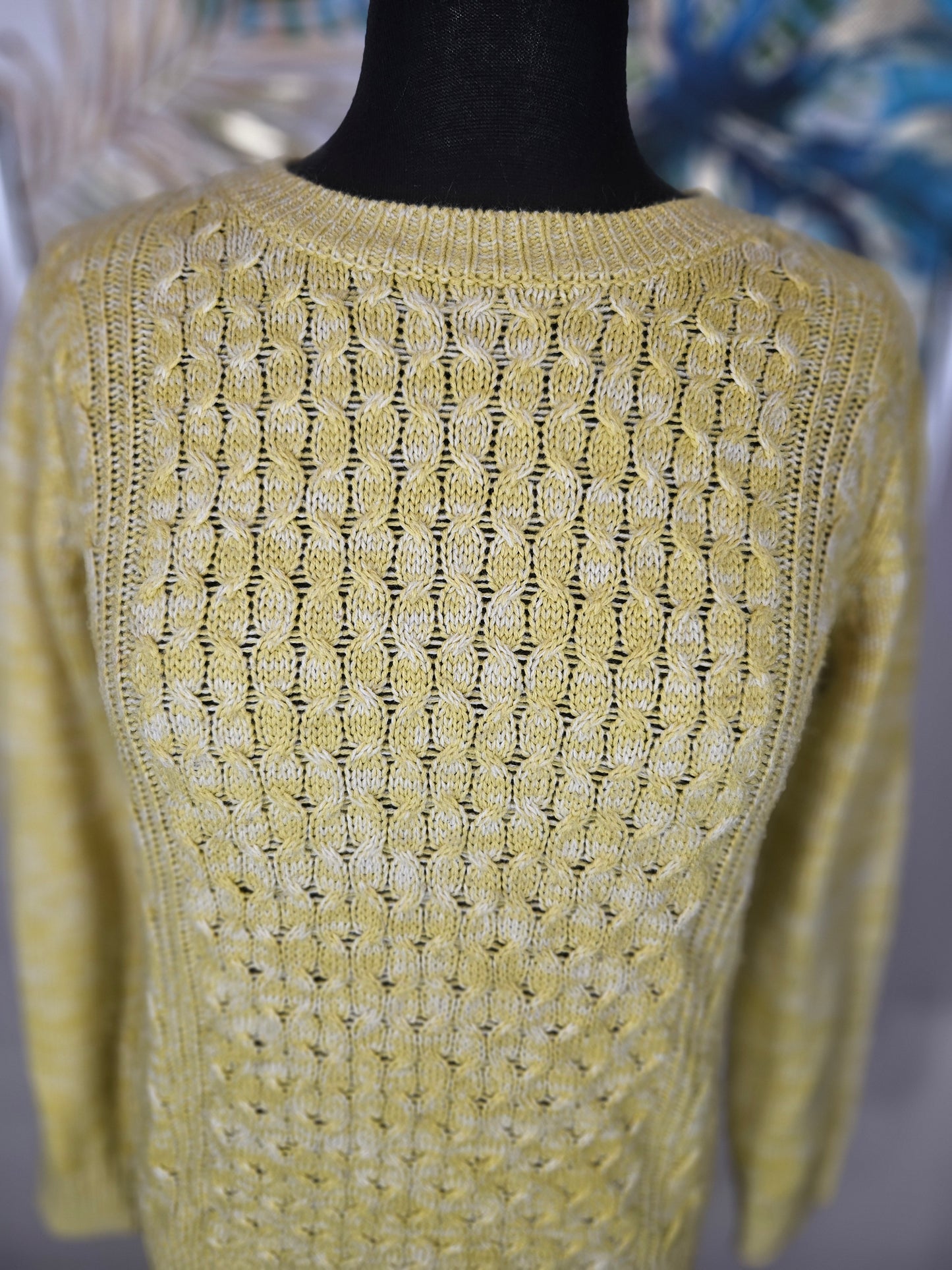 Yellow Knit Sweater - Size S/M
