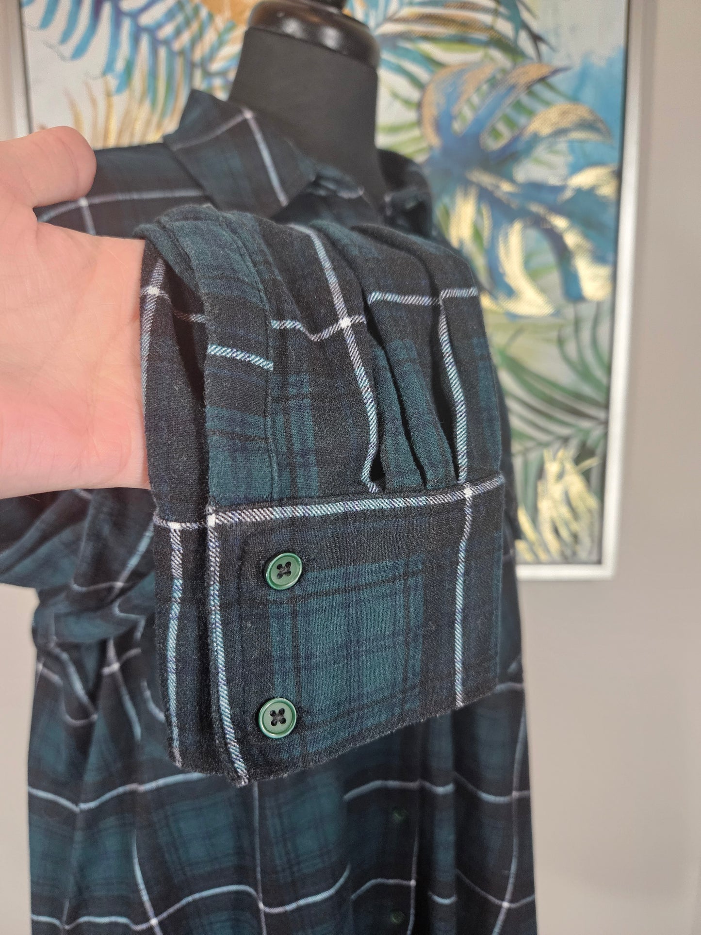 George Plaid Blouse - Size XL