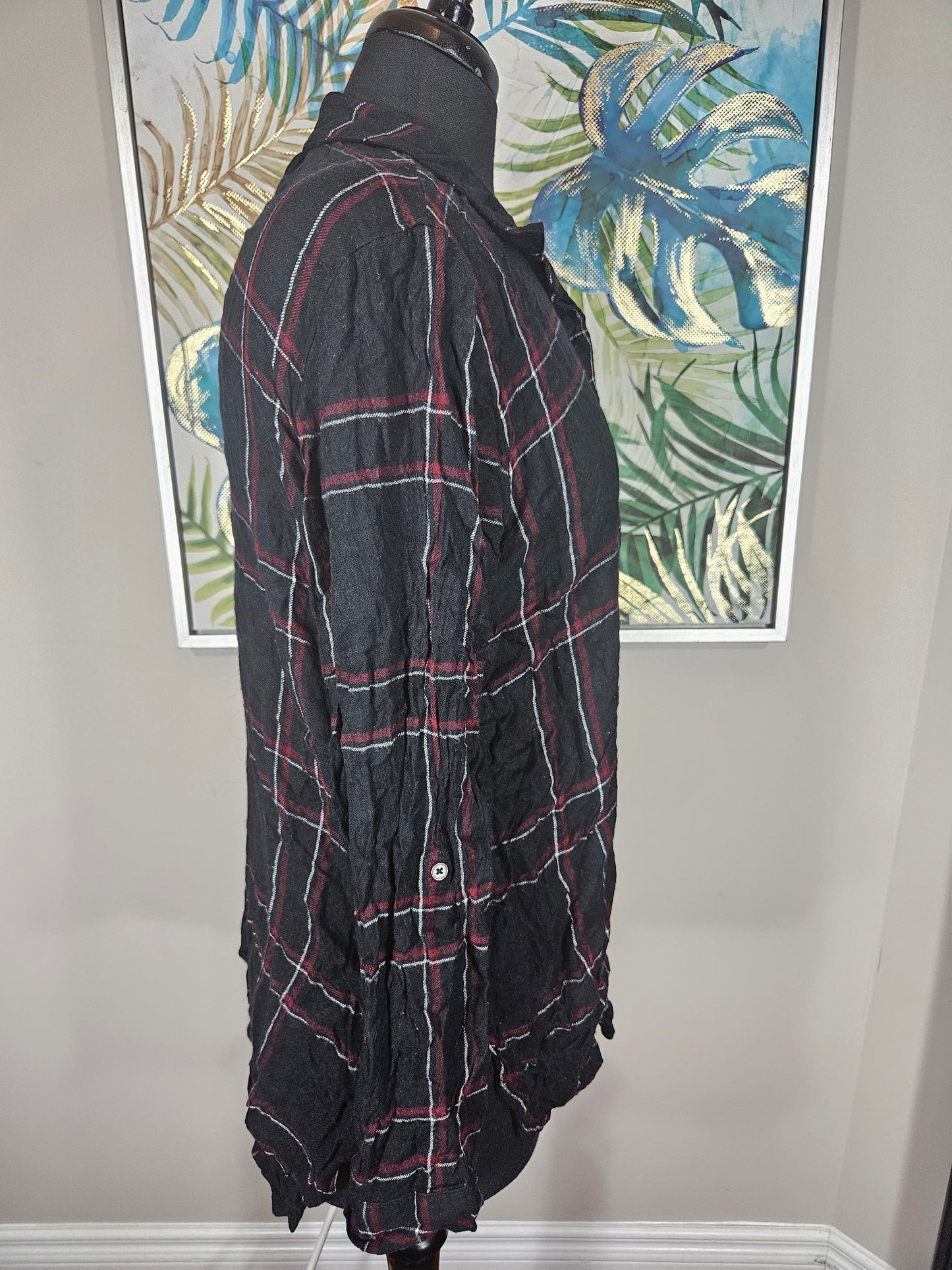 Reitman's Plaid Blouse - Size XL