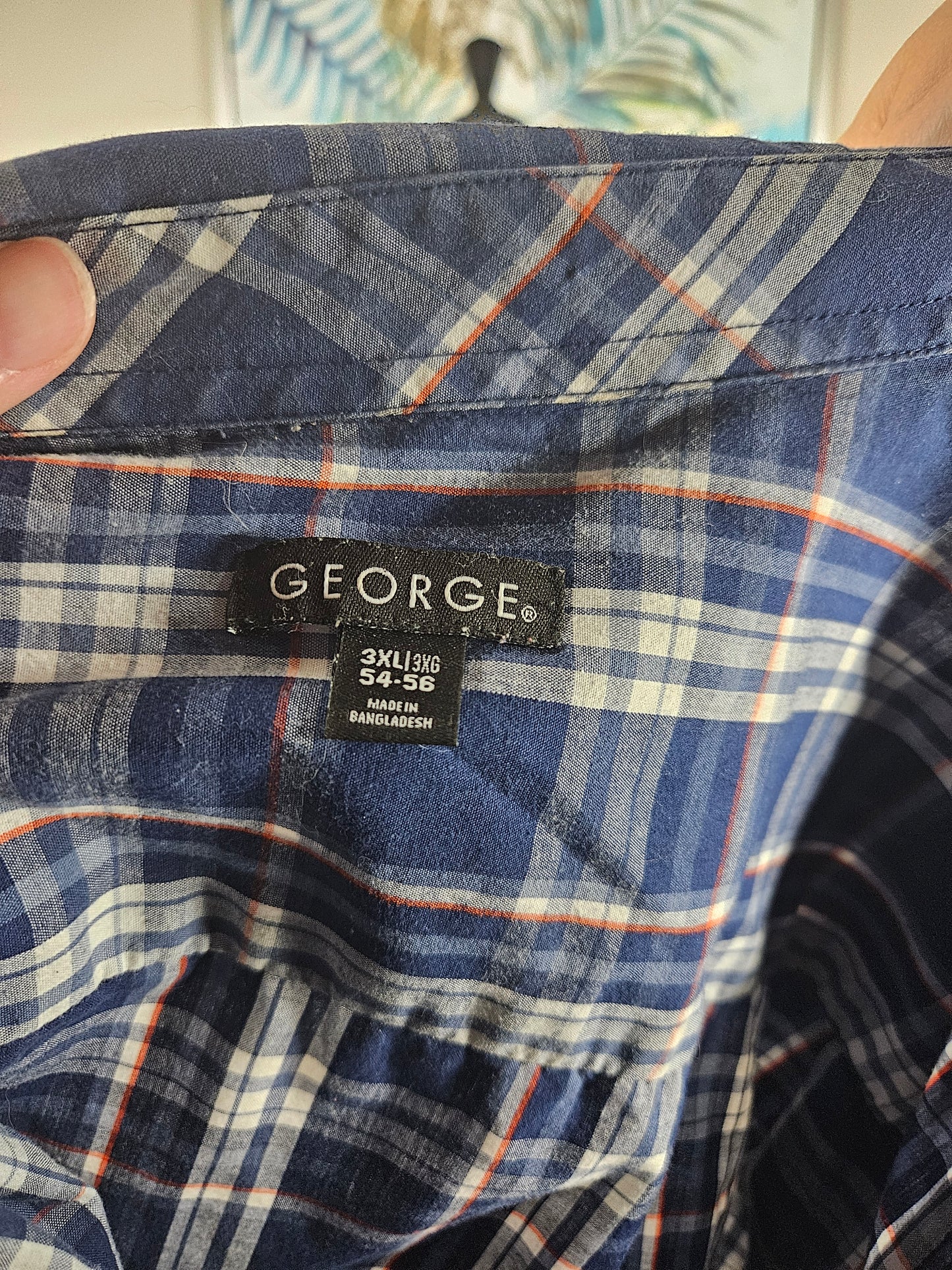 George Plaid Shirt - Size 3XL