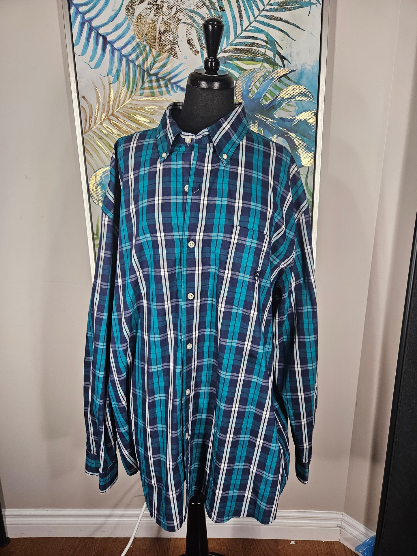 Chaps Plaid Shirt - Size 3XL