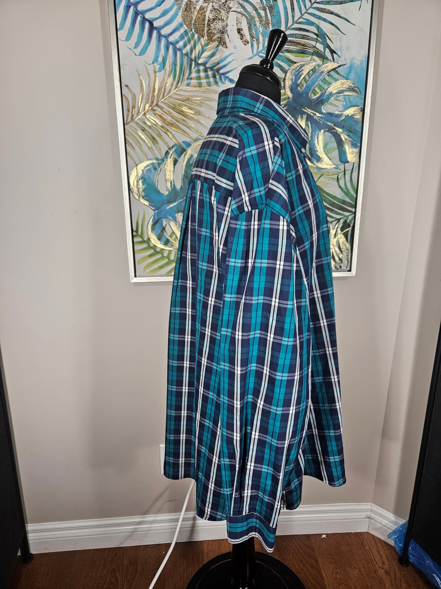Chaps Plaid Shirt - Size 3XL