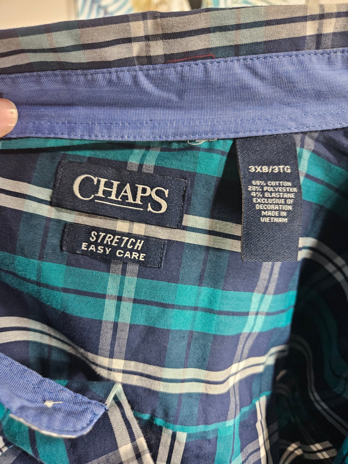 Chaps Plaid Shirt - Size 3XL