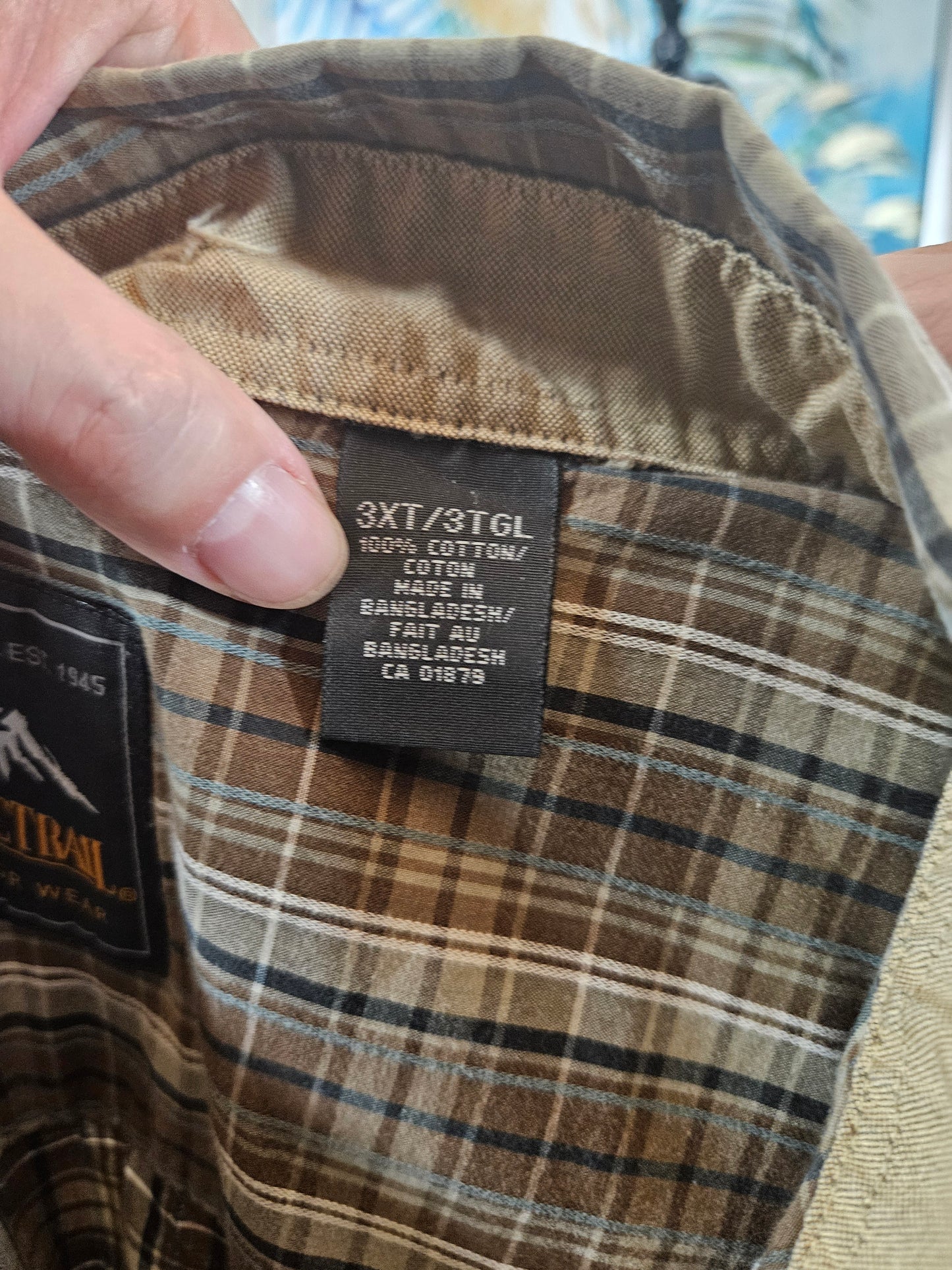 Pacific Trail Plaid Shirt - Size 3X