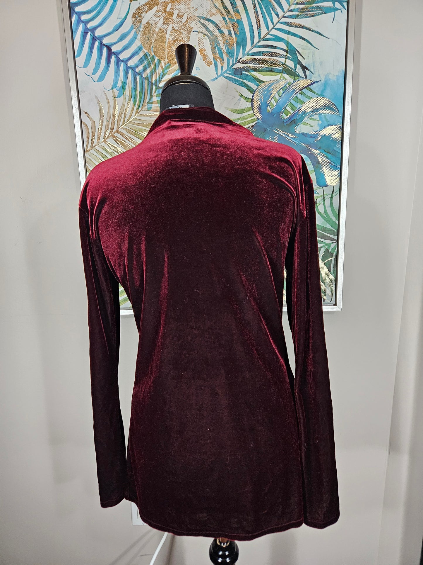 Velvet Maroon Long Sleeve - Size XS