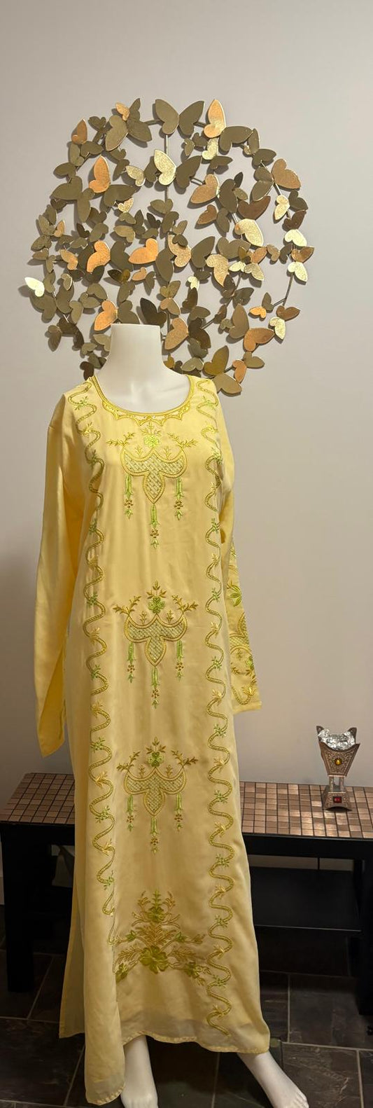 Golden Embroidered Abaya