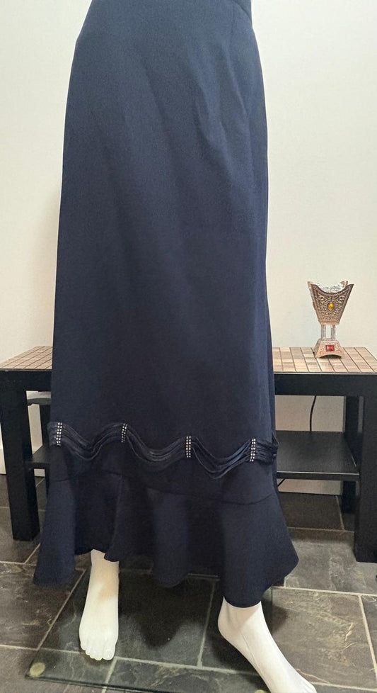 Navy Blue Formal Skirt