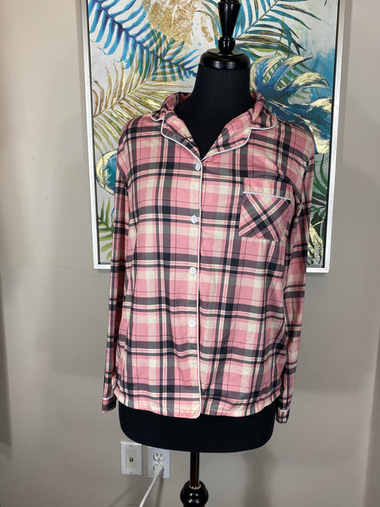 Pink Plaid PJ Set