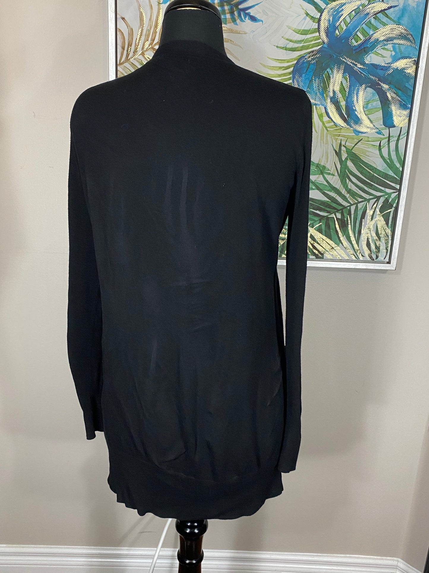 H & M Black Button Up Cardigan - Size M