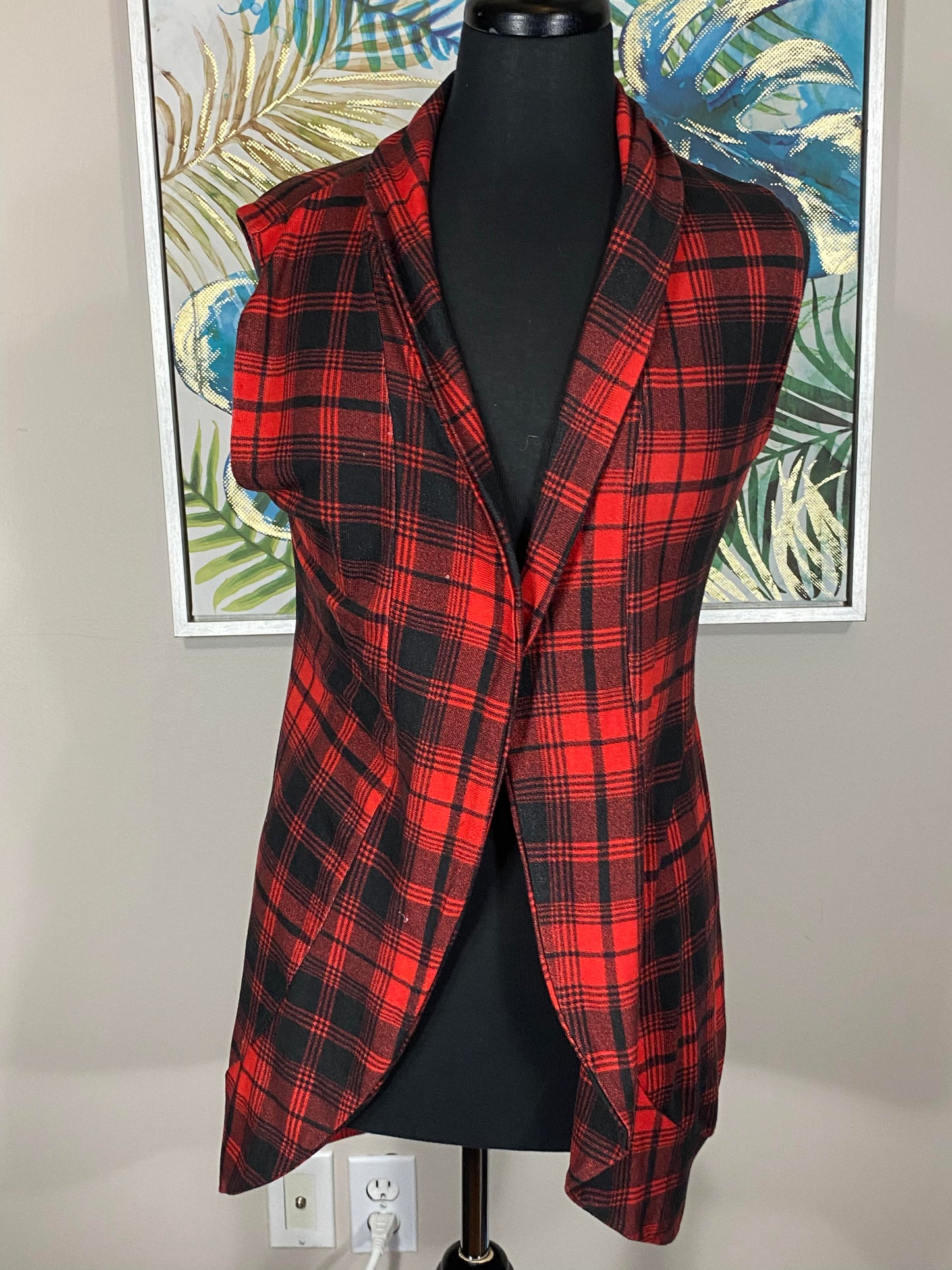 Ardene's Plaid Vest - Size Small