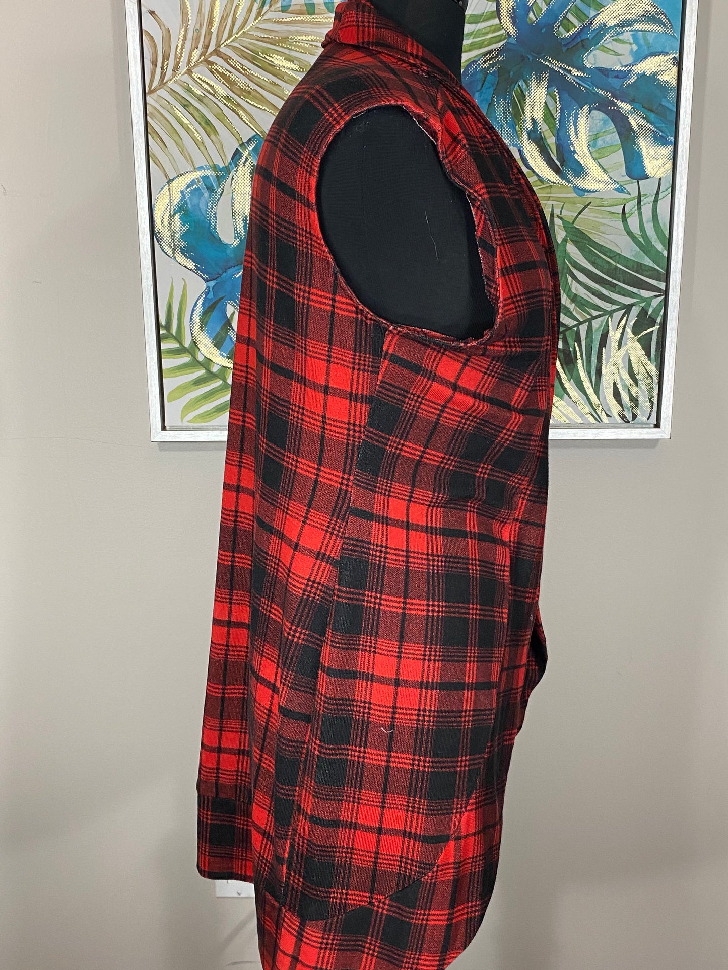 Ardene's Plaid Vest - Size Small