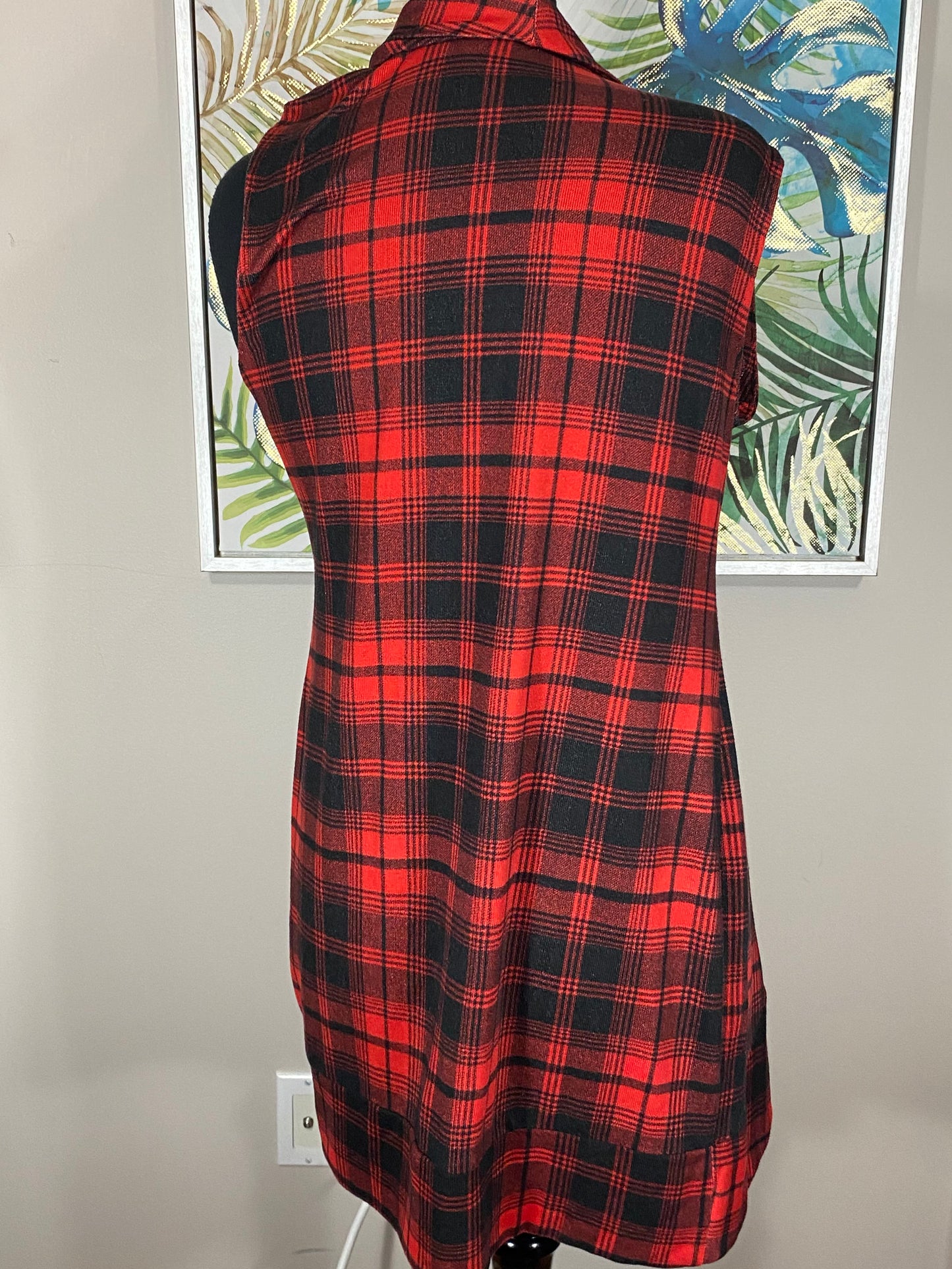 Ardene's Plaid Vest - Size Small
