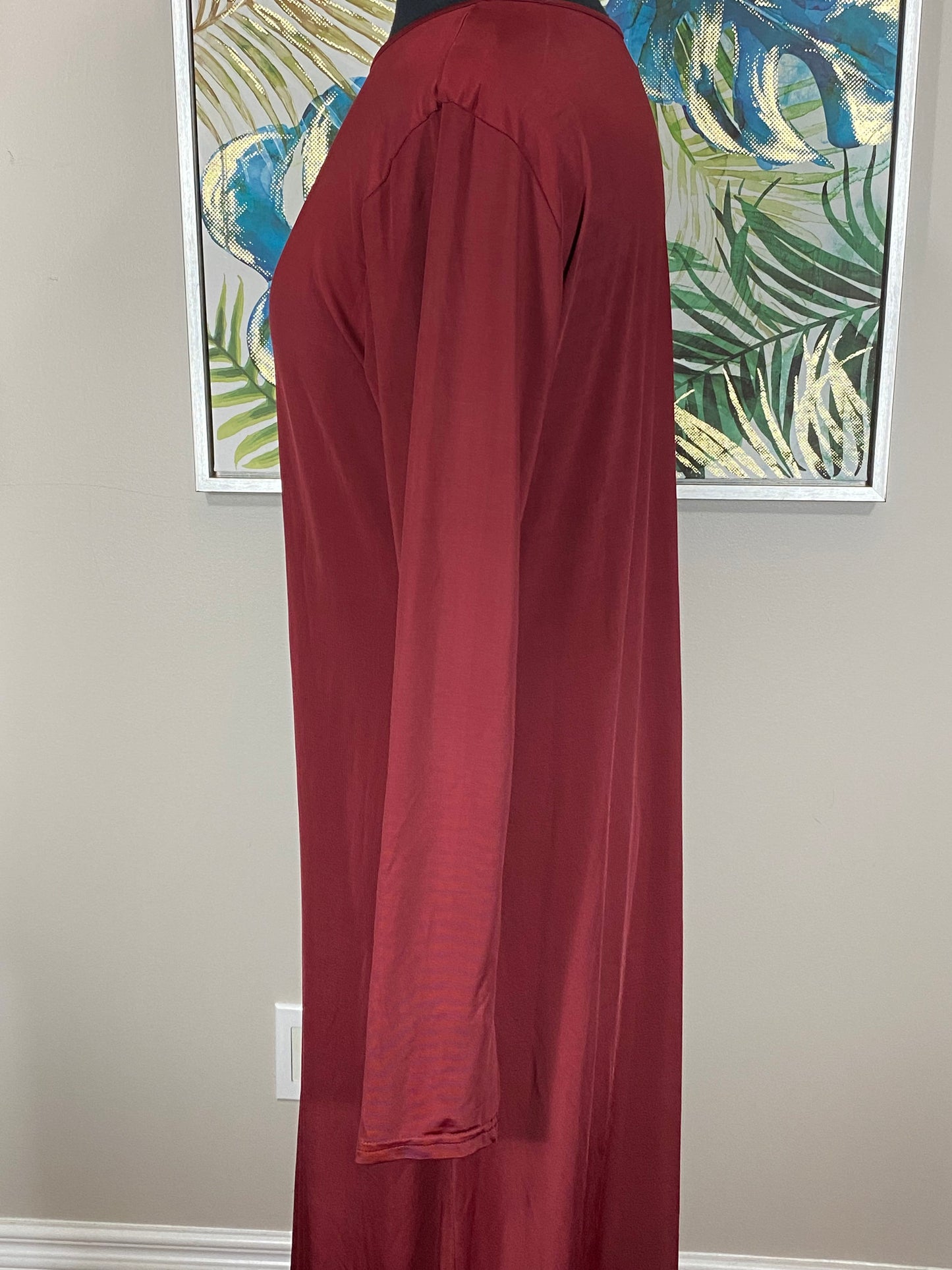 Maroon Inner Abaya Dress - Size 60