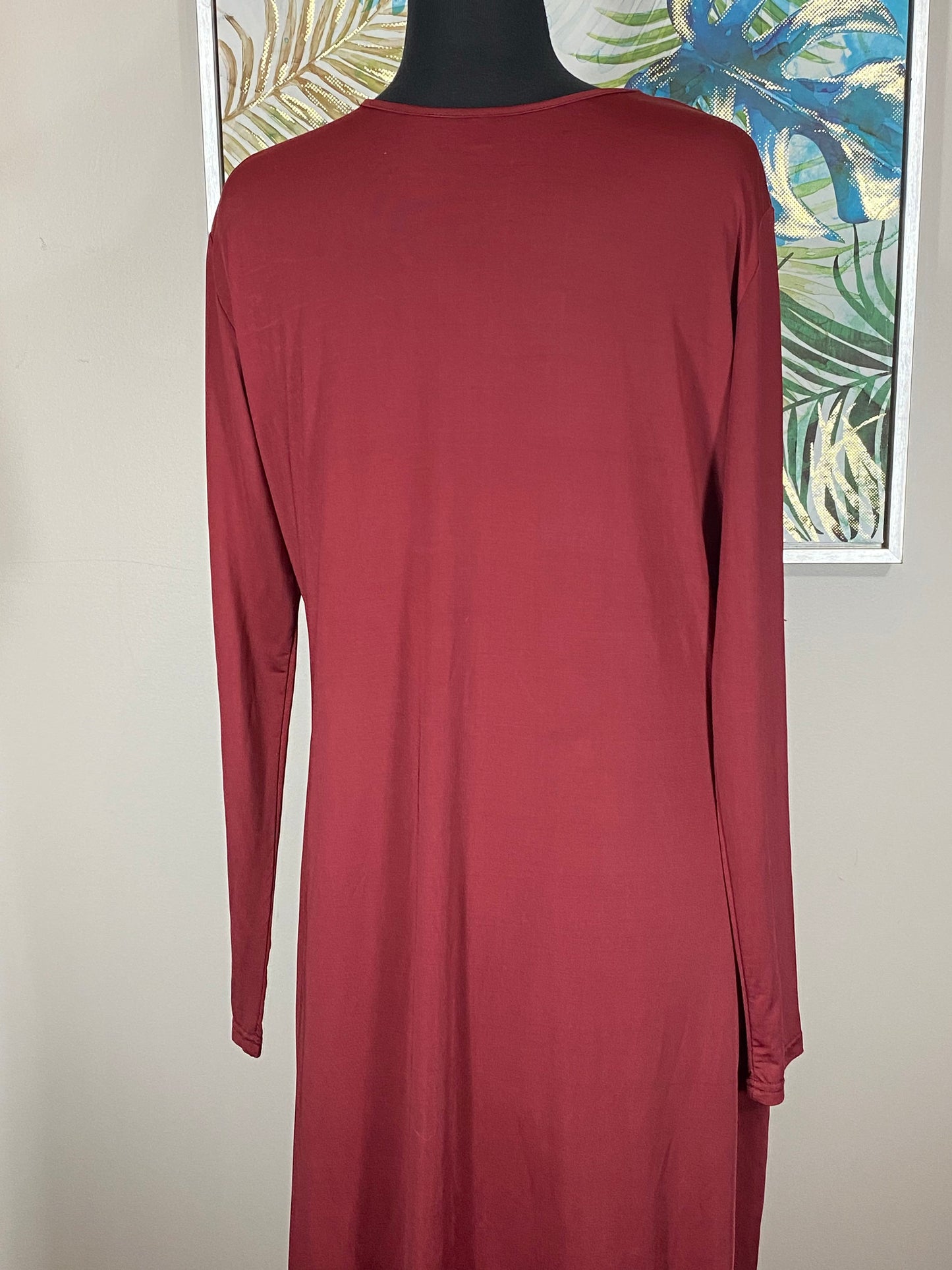Maroon Inner Abaya Dress - Size 60