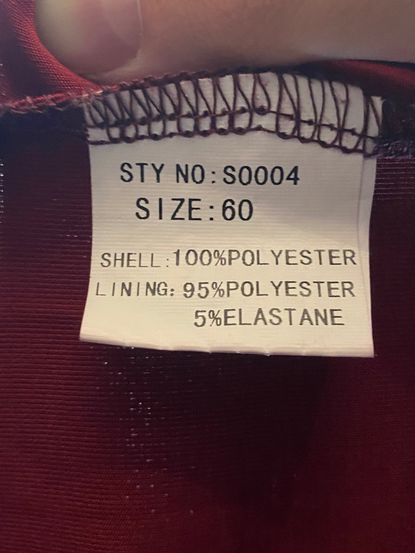 Maroon Inner Abaya Dress - Size 60