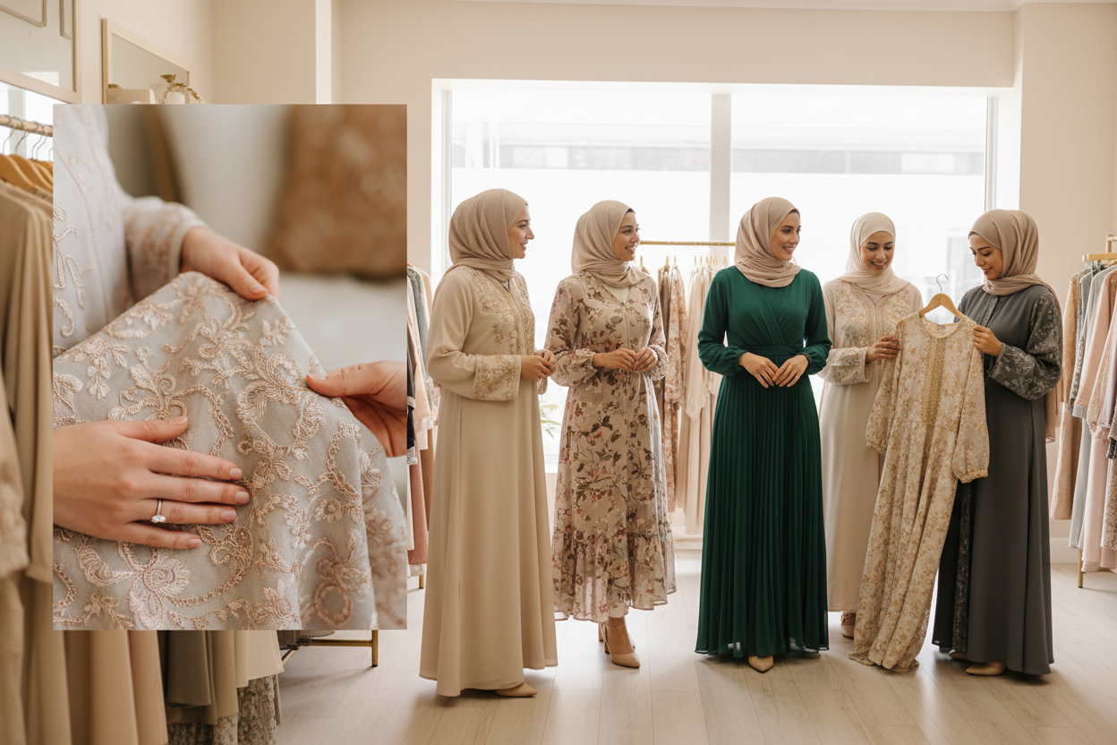 Hero Banner with Shopping Scene